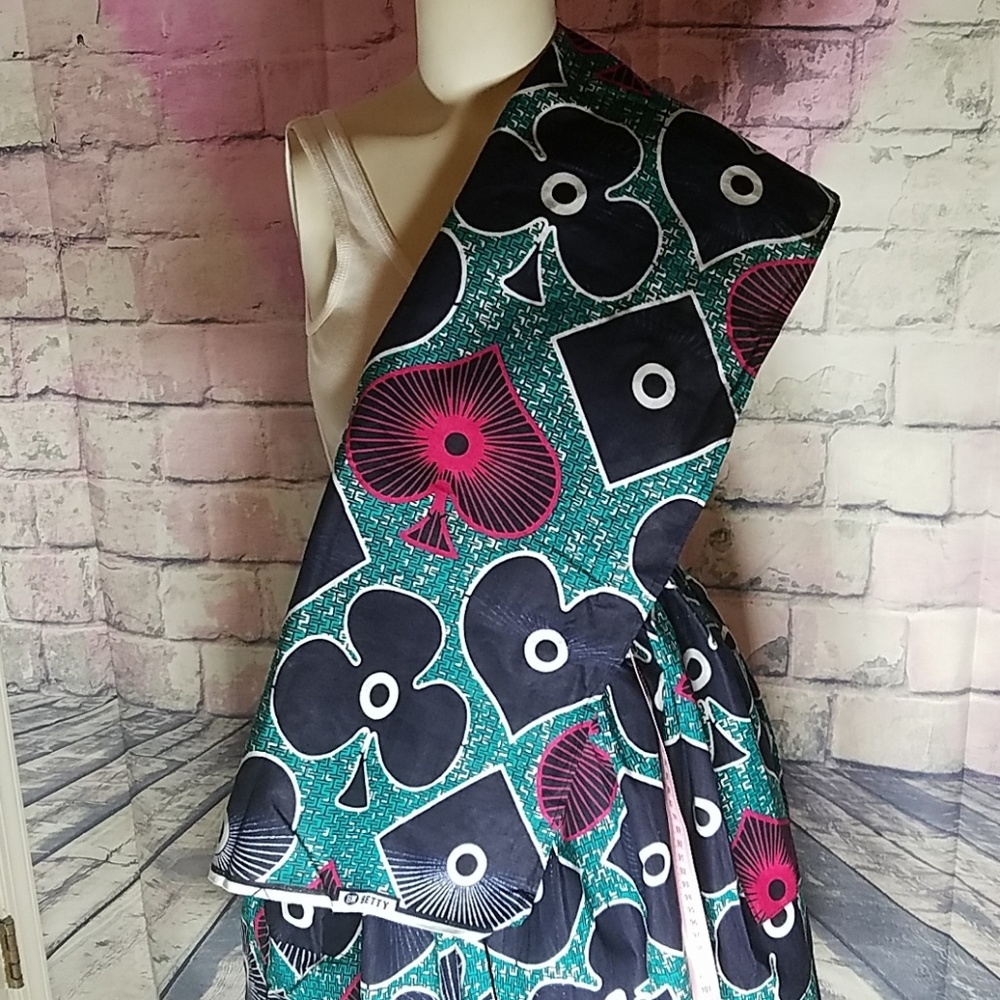 African Skirt With Head Tie - Picture 7 of 7